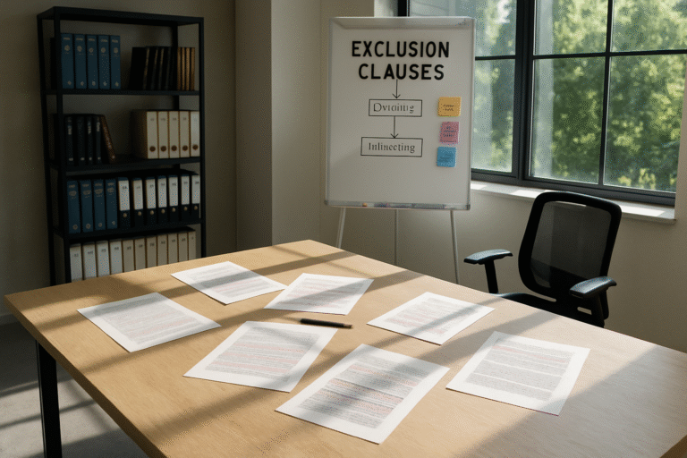 découvrez les clauses d'exclusion essentielles à repérer dans vos contrats. protégez vos droits et évitez les pièges juridiques en comprenant ces éléments cruciaux qui peuvent impacter vos engagements. informez-vous dès maintenant pour faire valoir vos intérêts!